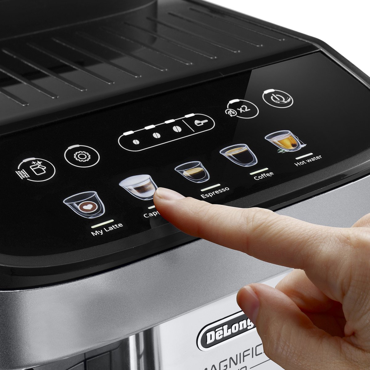 Afbeelding 3 van De'Longhi Magnifica Evo ECAM290.61.SB - Volautomatische espressomachine - Zilver/zwart