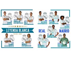 Real Madrid Cf Muurstickers 11 Spelers 2 Stickervellen