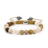 Karma Armband 83813 Spiral Simply Brown XS (gold crystal)