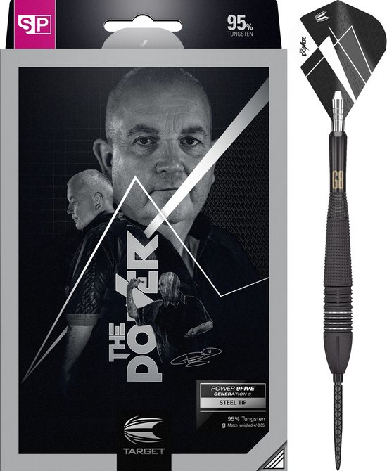 Target Phil Taylor Power 9FIVE Gen 8 Swiss Point 95% - Dartpijlen - 24 Gram