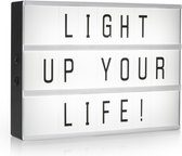 Smartwares IOL-003-BW A3 LED Lichtbox met 85 Karakters Zwart/Wit