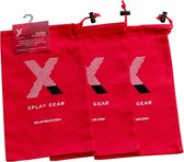 Ultra Soft Gear Bag - 8x13 100% Cotton - 3-pack - Red