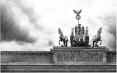 Beelden op de top van de Brandenburg Tor in Berlijn - Foto op Forex - 120 x 80 cm