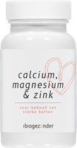 Calcium, Magnesium & Zink - Voor behoud van sterke botten - Vegan - 30 tabletten