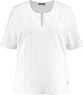 SAMOON Shirt met korte mouwen en jacquardstructuur