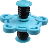 jumping-spinner rondjes junior 7,5 cm blauw