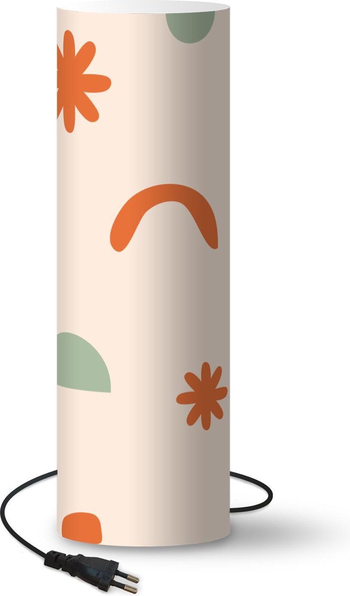 Lamp - Nachtlampje - Tafellamp slaapkamer - Design - Vormen - Kleuren - 60 cm hoog - Ø19.1 cm - Inclusief LED lamp