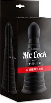 Mr.Cock X-Treme Line Conische Anaal Dildo Zwart - ca.26cm