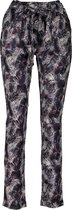 DEELUXE Sigarettenbroek met tropische print LUNA Print Black Palm