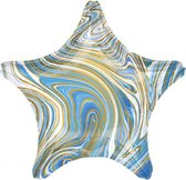 folieballon Blue Star 45 cm metallic