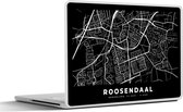 Laptop sticker - 13.3 inch - Plattegrond - Roosendaal - Zwart - 31x22,5cm - Laptopstickers - Laptop skin - Cover