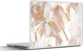 Laptop sticker - 15.6 inch - Verf - Wit - Abstract - 36x27,5cm - Laptopstickers - Laptop skin - Cover