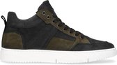 Sacha - Heren - Donkergroene hoge nubuck sneakers - Maat 44