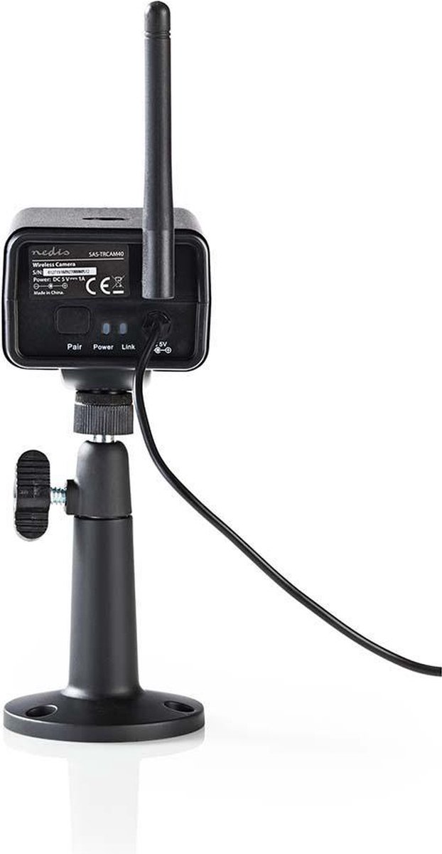 Nedis Digitale Draadloze Camera - 2.4 GHz - VGA - Binnen- en Buitenshuis - Nachtzicht: 5.00 m - Kijkhoek: 73 ° - Zwart - IP54 van Nedis — afbeelding 5