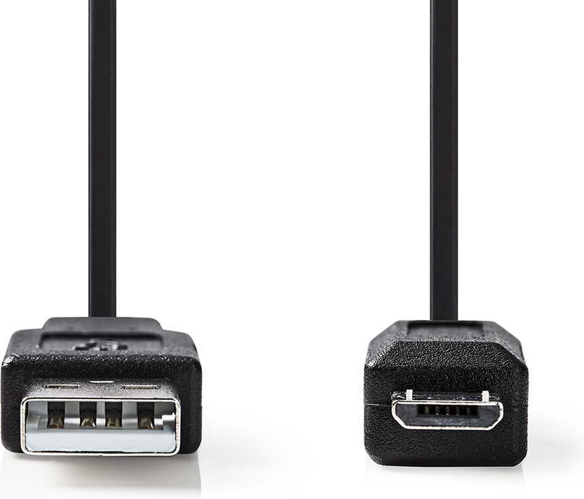 USB 2.0-Spiraalkabel | A Male - Micro-B Male | 2,0 m | Zwart
