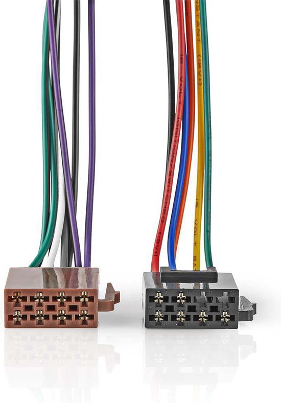 Nedis ISO-Kabel voor Autoradio | Standaard | 0.15 m | Rond | PVC | Polybag