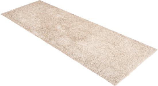 Tapiso Essence Tapis Tapis Beige Pile Profonde Salon Couloir Chambre Taille - 80x250