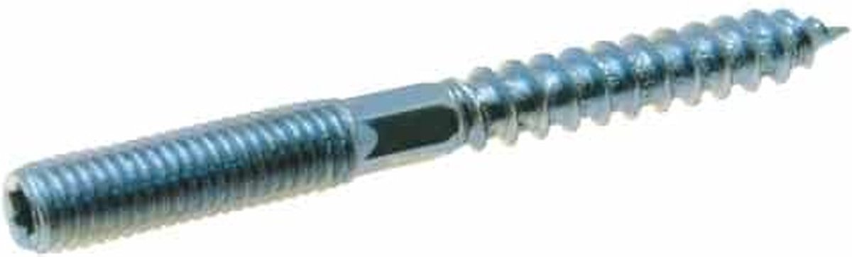 M8x50mm verzinkte stokschroef, stokbout, stokeind met zeskant en Torx