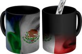 Magische Mok - Foto op Warmte Mokken - Koffiemok - Vlag van Mexico - Magic Mok - Beker - 350 ML - Theemok