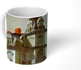 Mok - Huis langs de spoorweg - Edward Hopper - 350 ML - Beker