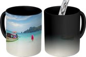 Magische Mok - Foto op Warmte Mok - Zee - Boot - Zomer - 350 ML