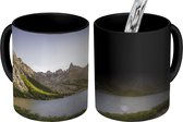Magische Mok - Foto op Warmte Mok - Zon schijnt op bergen bij Toncek meer het Nationale Park van Nahuel Huapi in Argentinië - 350 ML
