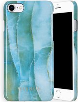 Selencia Maya Fashion Backcover iPhone SE (2022 / 2020) / 8 / 7 / 6(s) hoesje - Agate Blue