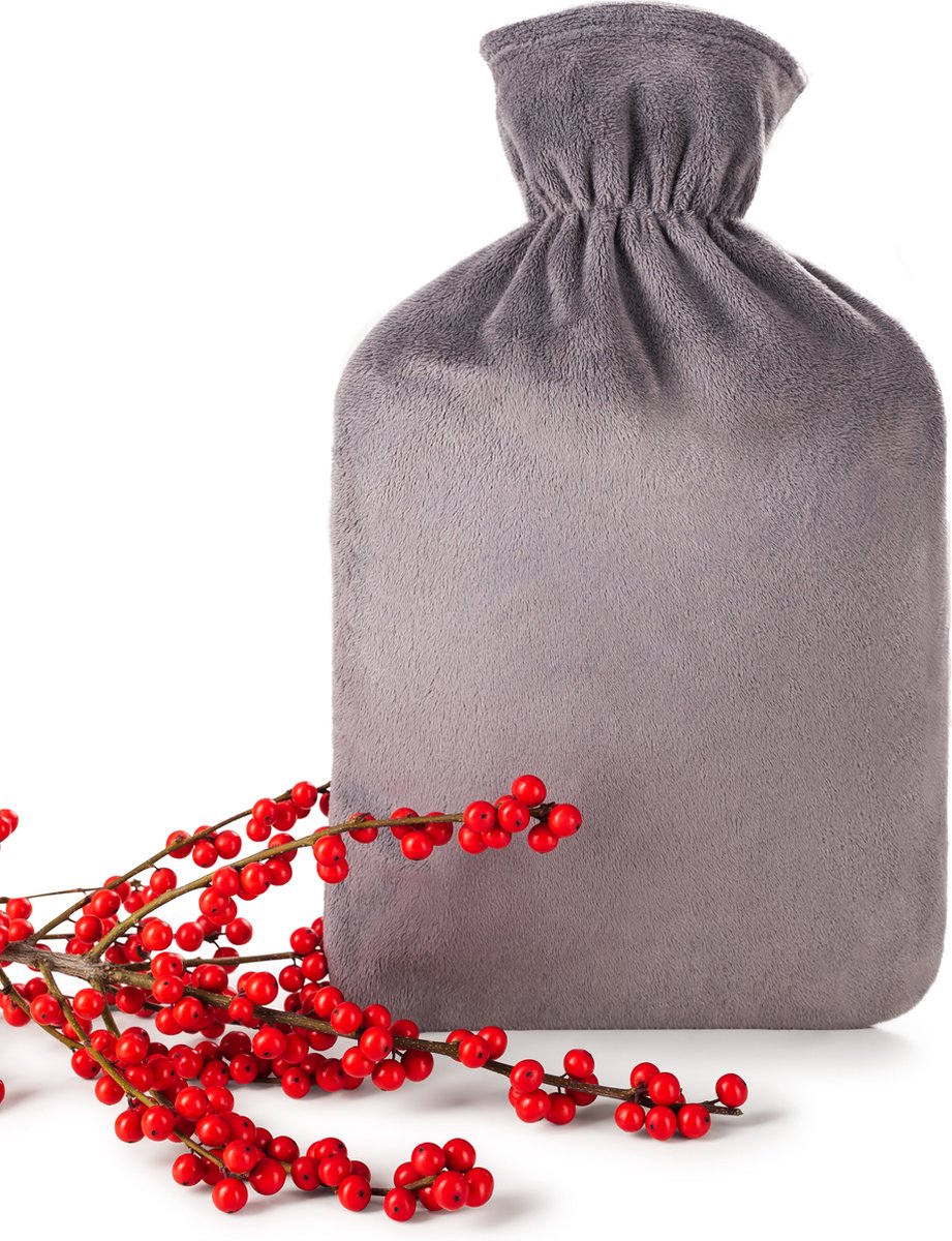 Goedkoopste Blumtal Kruik - Warmwaterkuik met Fleece Cover - Grijs