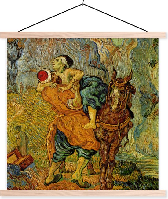 Posterhanger incl. Poster - Schoolplaat - De barmhartige Samaritaan -  Vincent van Gogh | bol.com