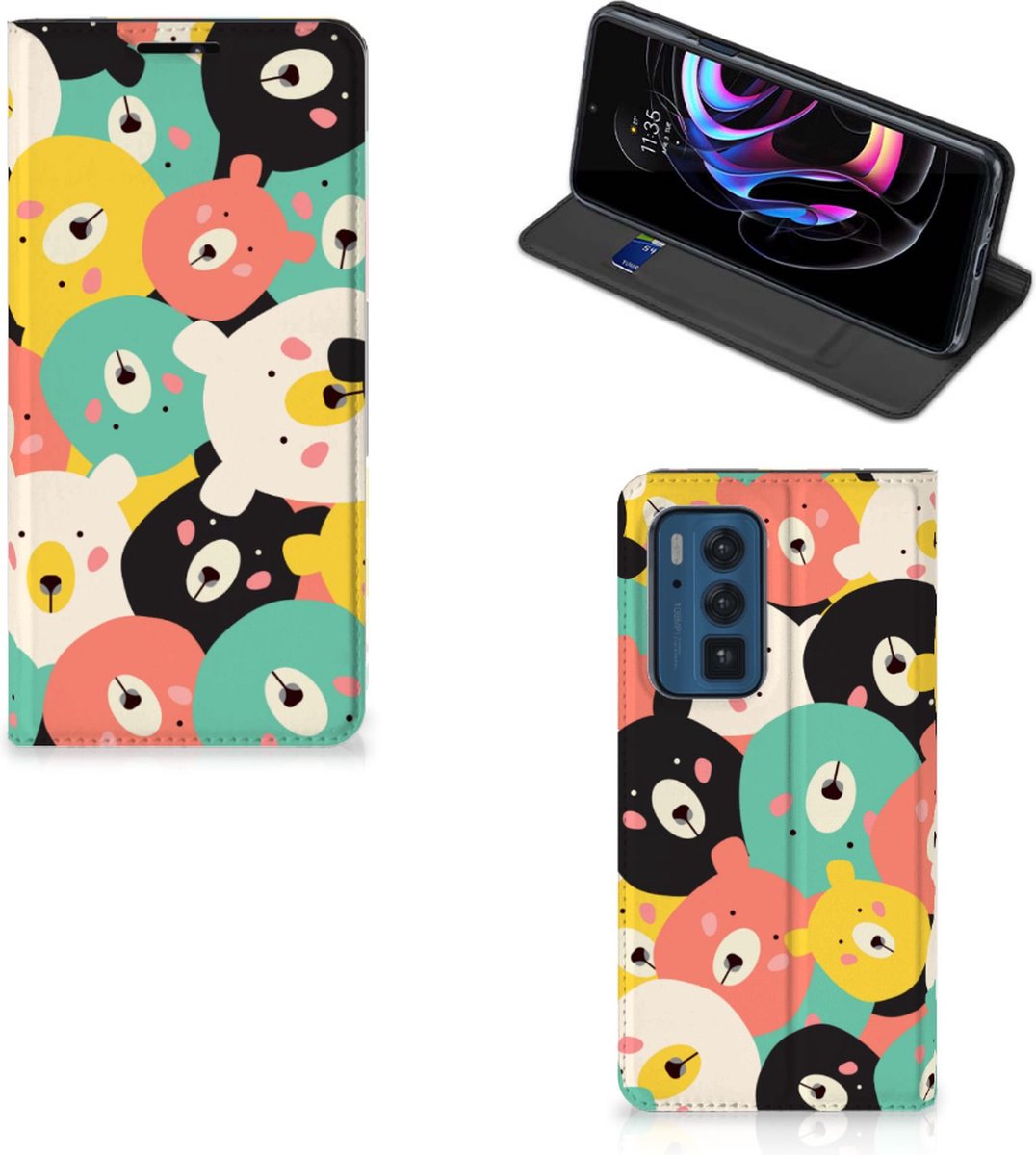 Motorola Edge 20 Pro Magnet Case Bears