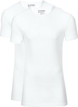 Slater 2-pack Stretch T-shirt Wit - maat M