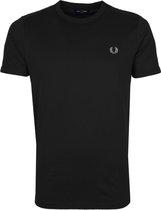 Fred Perry T-Shirt Zwart M3519 - maat M