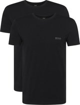 Hugo Boss T-shirt Regular Fit 2-Pack Zwart - maat M