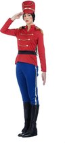 Limit - Leger & Oorlog Kostuum - Tinnen Soldaat Garde Regiment Paleiswacht - Vrouw - Blauw, Rood - Maat 42 - Carnavalskleding - Verkleedkleding