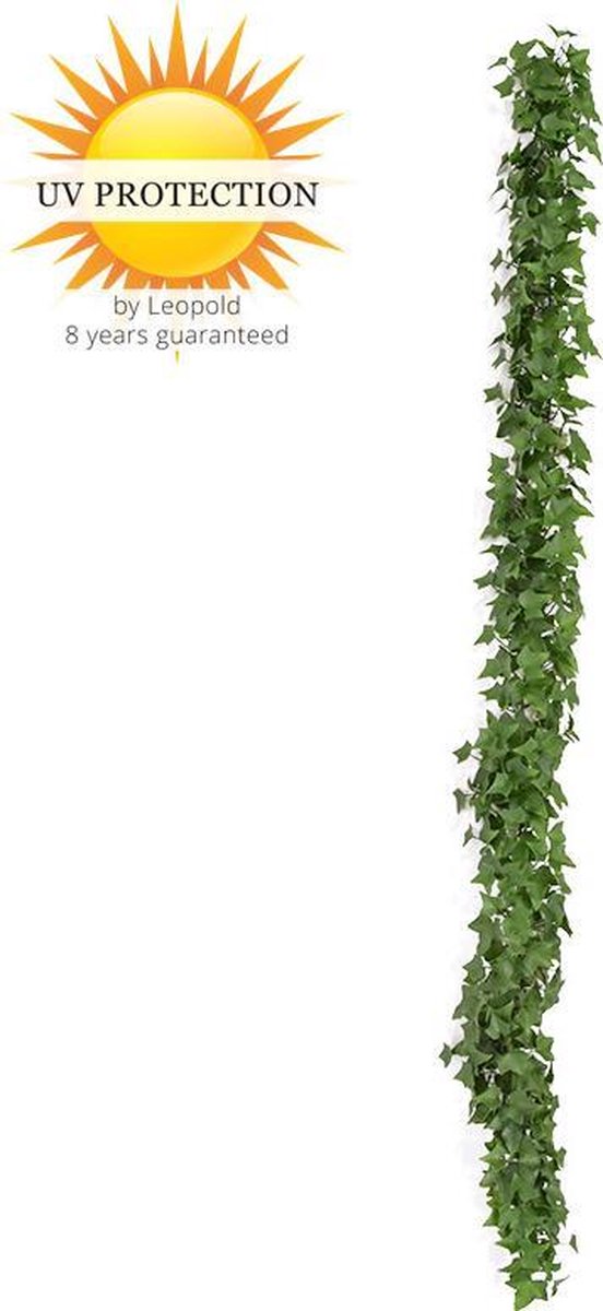 LeopoldFlora Hedera kunst Guirlande 180 cm UV buiten Groen