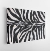 Canvas schilderij - Zebra texture -     99691556 - 115*75 Horizontal