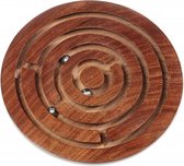 mini-labyrinth 15 cm hout bruin