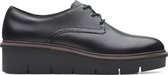 Clarks - Dames schoenen - Airabell Tye - D - black leather - maat 5,5