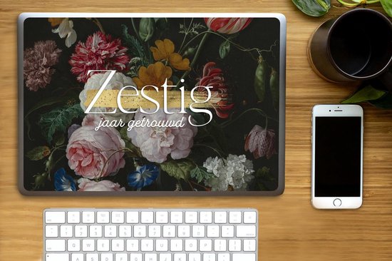 Autocollant pour ordinateur portable - 15,6 pouces - Soixante ans de mariage - Mariage - Proverbes - Citations - 36 x 27,5 cm - Autocollants pour ordinateur portable - Skin pour ordinateur portable - Housse