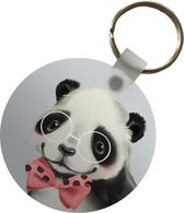 Porte-clés - Panda - Enfants - Bowknot - Plastique - Rond