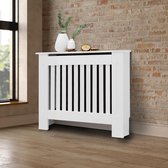Cache-radiateur En Bois Blanc - 100 Cm De Haut, étagère Intégrée - Plusieurs Largeurs