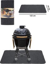 BBQ Mat 122 x 76 cm - Barbecue mat - Barbecue deken -Bbq grill mat - Anti-spattingsgevaar barbecue - tegen brandbare ondergrond barbecue - barbecueën zonder gevaar - veilig barbecu