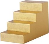 Fotografie Geometrie Props Houten Ladder Trappen Kubus Foto Props Achtergrond (Goud)