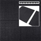 Intergard - Rubberen tegels zwart 1000x1000x25mm prijs per m2