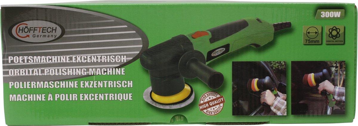 Höfftech excentrische poetsmachine 75 mm / 300 Watt | bol.com