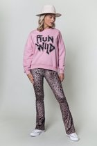 Colourful Rebel Run Wild Trui  Paars Dames - Loose Fit - Katoen - M