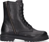 Hip H1806 Veterboots - Laarzen Met Veters - Meisjes - Zwart - Maat 38