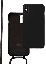 iPhone XS Max - Wildhearts Silicone Forever Black Cord Case