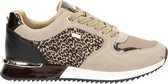 Mexx Sneaker Fleur Taupe/luipaard - Dames - Maat 36