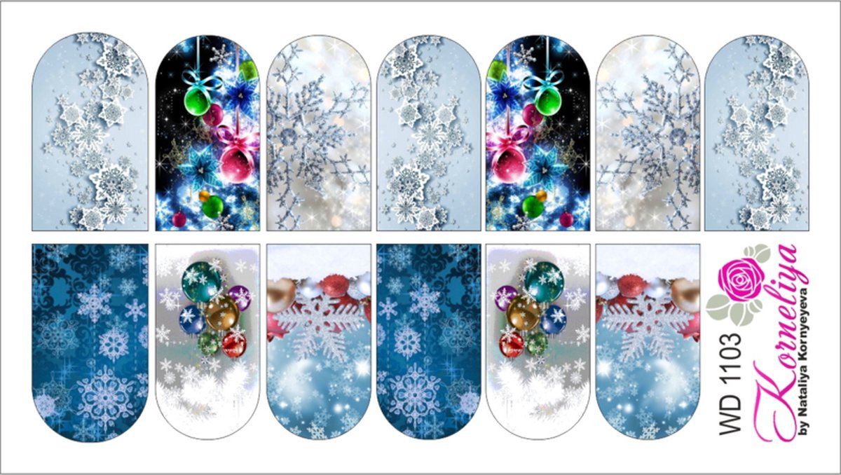 Goedkoopste Water Decal - Nail Wrap WD 1103